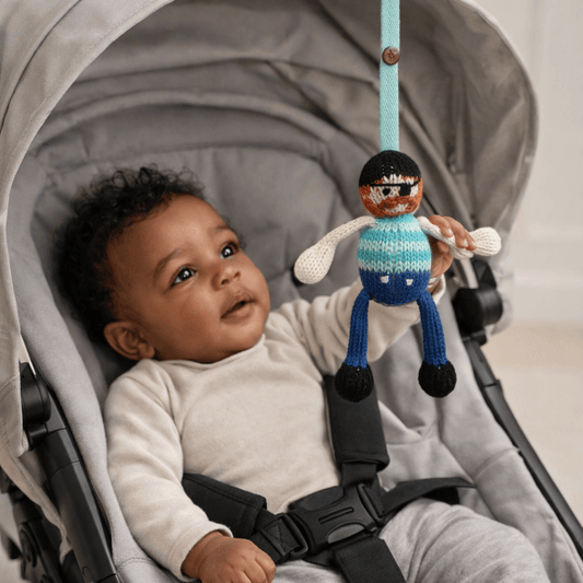 Baby knit stroller toy | jack the sailor finn + emma