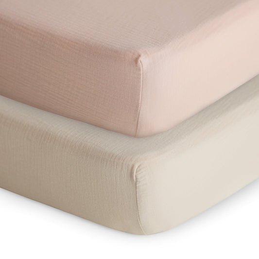 Baby Extra Soft Muslin Crib Sheet - 2 Pack Mushie