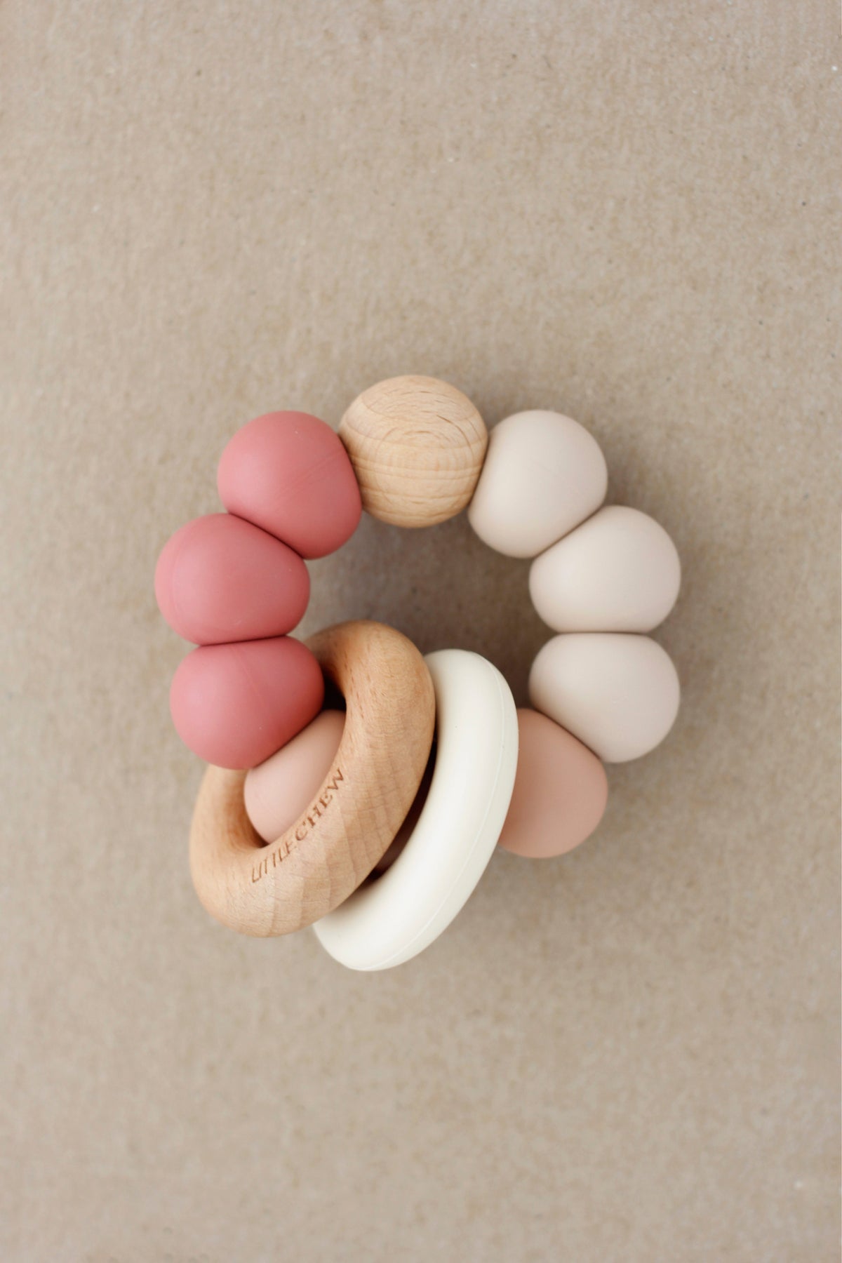 Baby Teether - Roy | Maroon littleCHEW