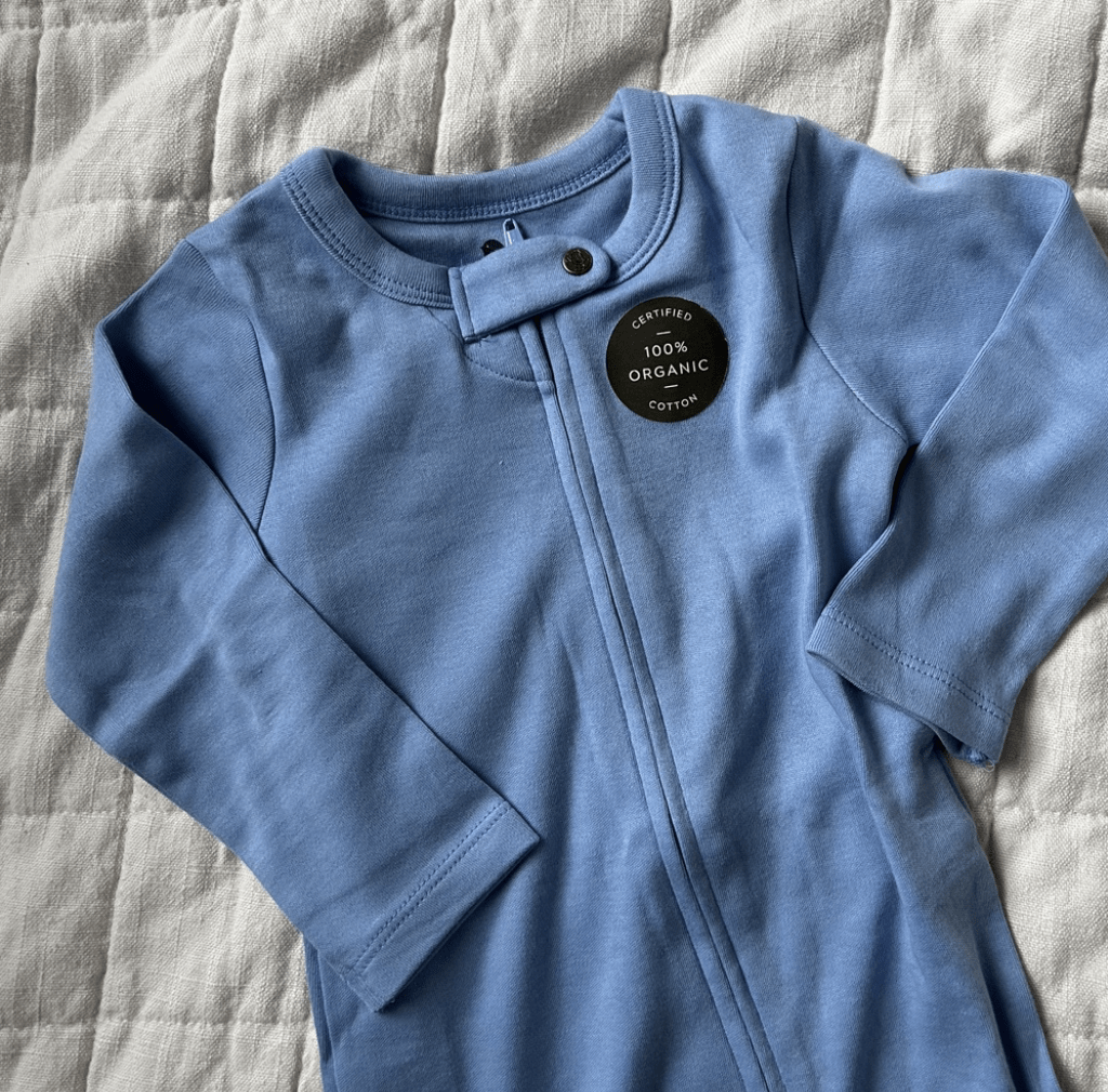 Baby 3pc footie set | vintage aqua periwinkle & heather grey finn + emma
