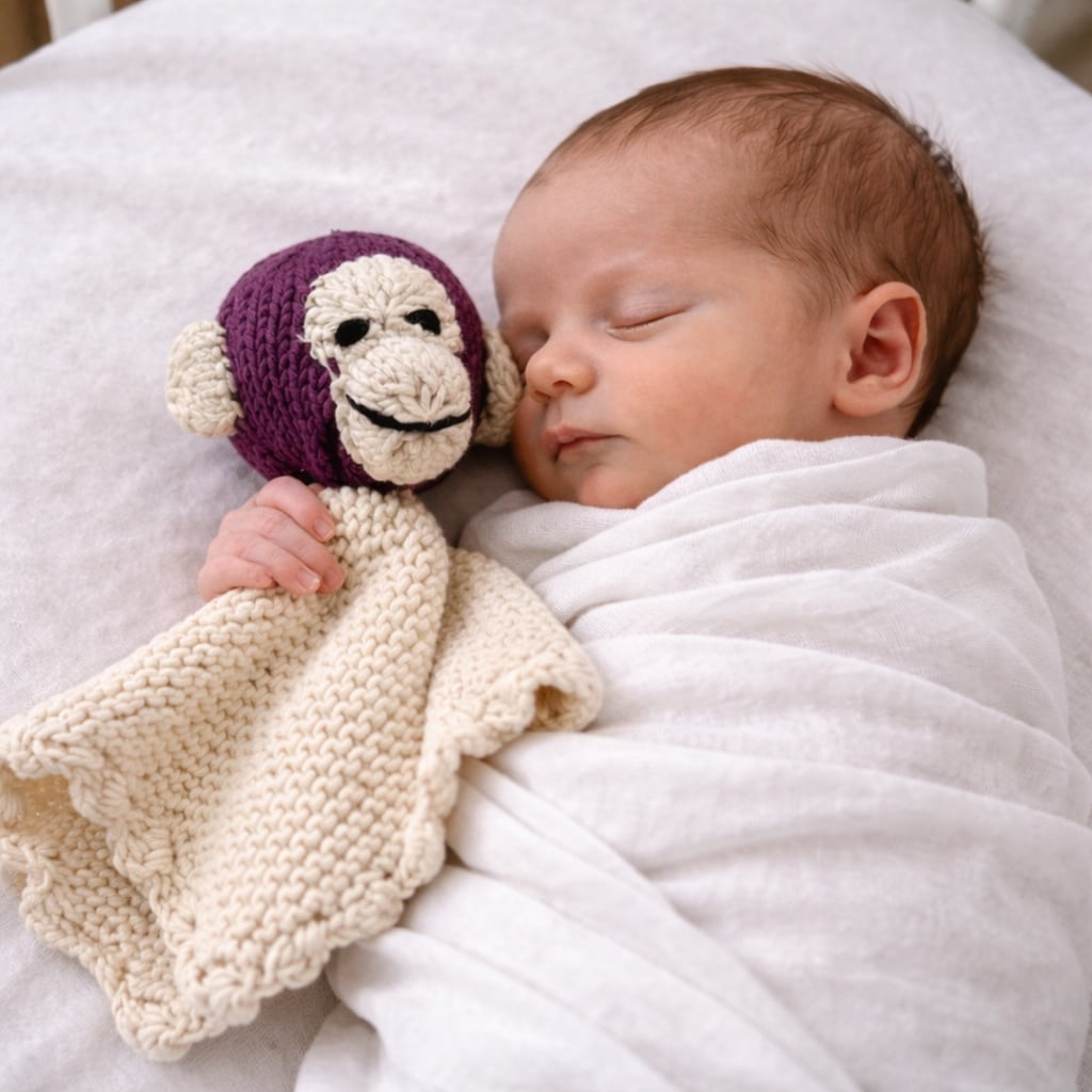 Baby knit lovie | Amos the Monkey finn + emma