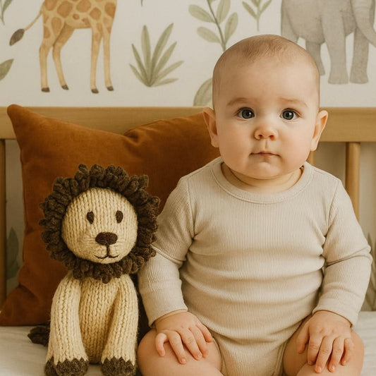 Baby Wool Knit Buddy | Chester the Lion finn + emma