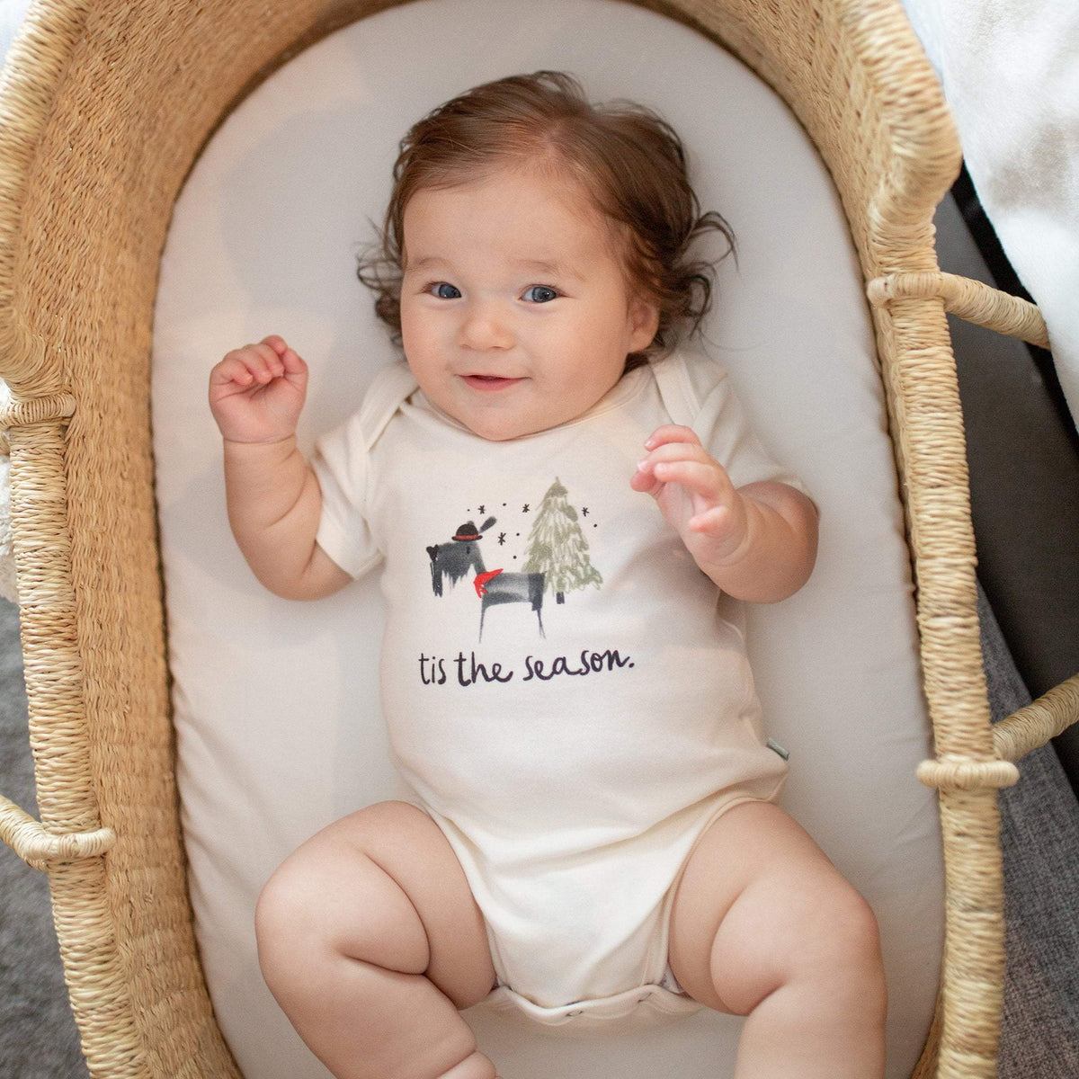 Baby graphic bodysuit | tis the season finn + emma
