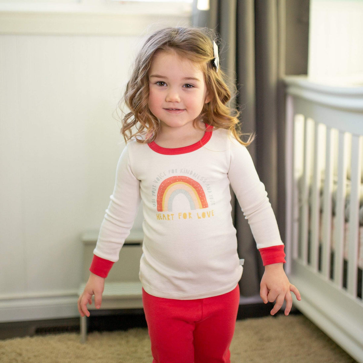 Baby pajamas | kindness rainbow finn + emma