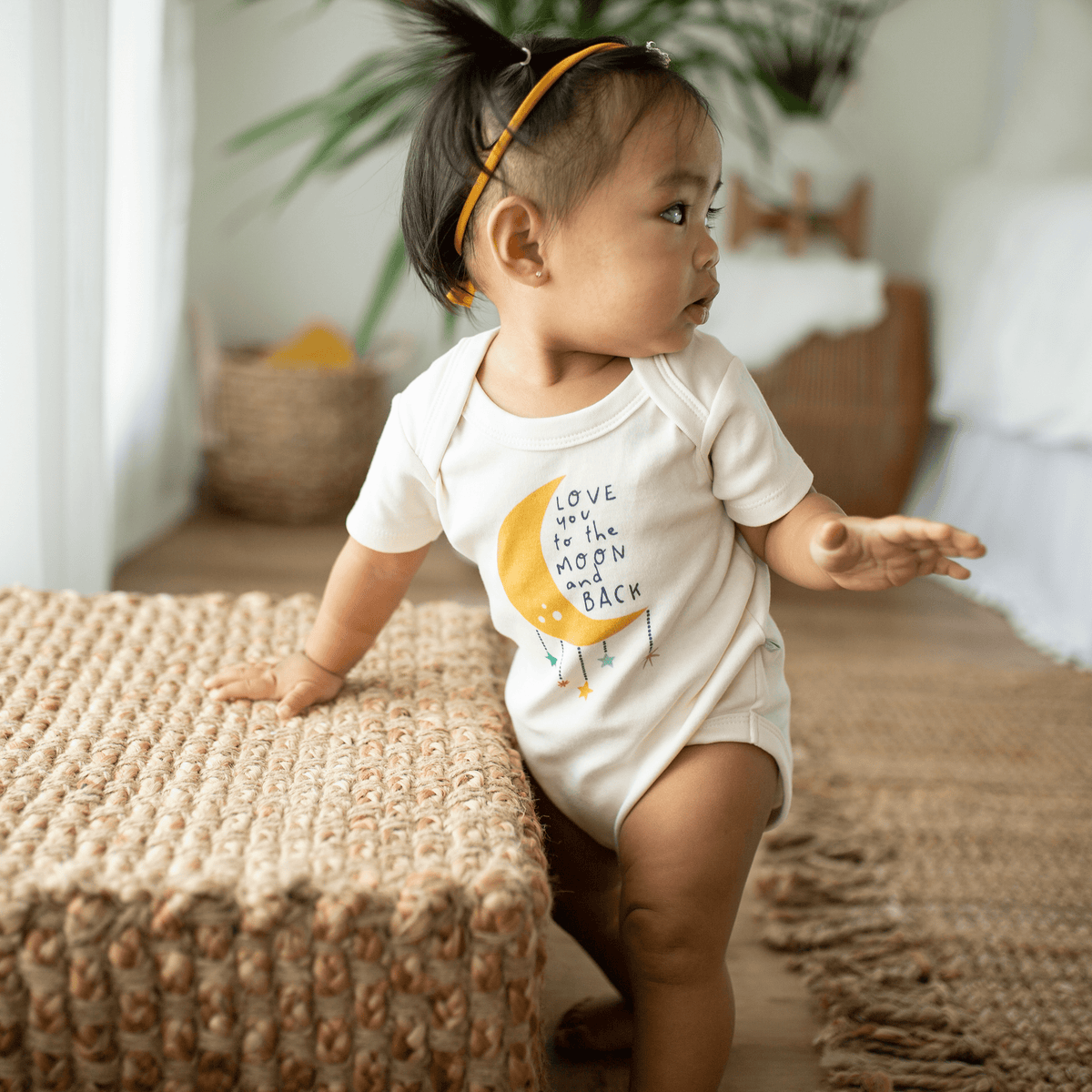 Baby graphic bodysuit | moon and back finn + emma