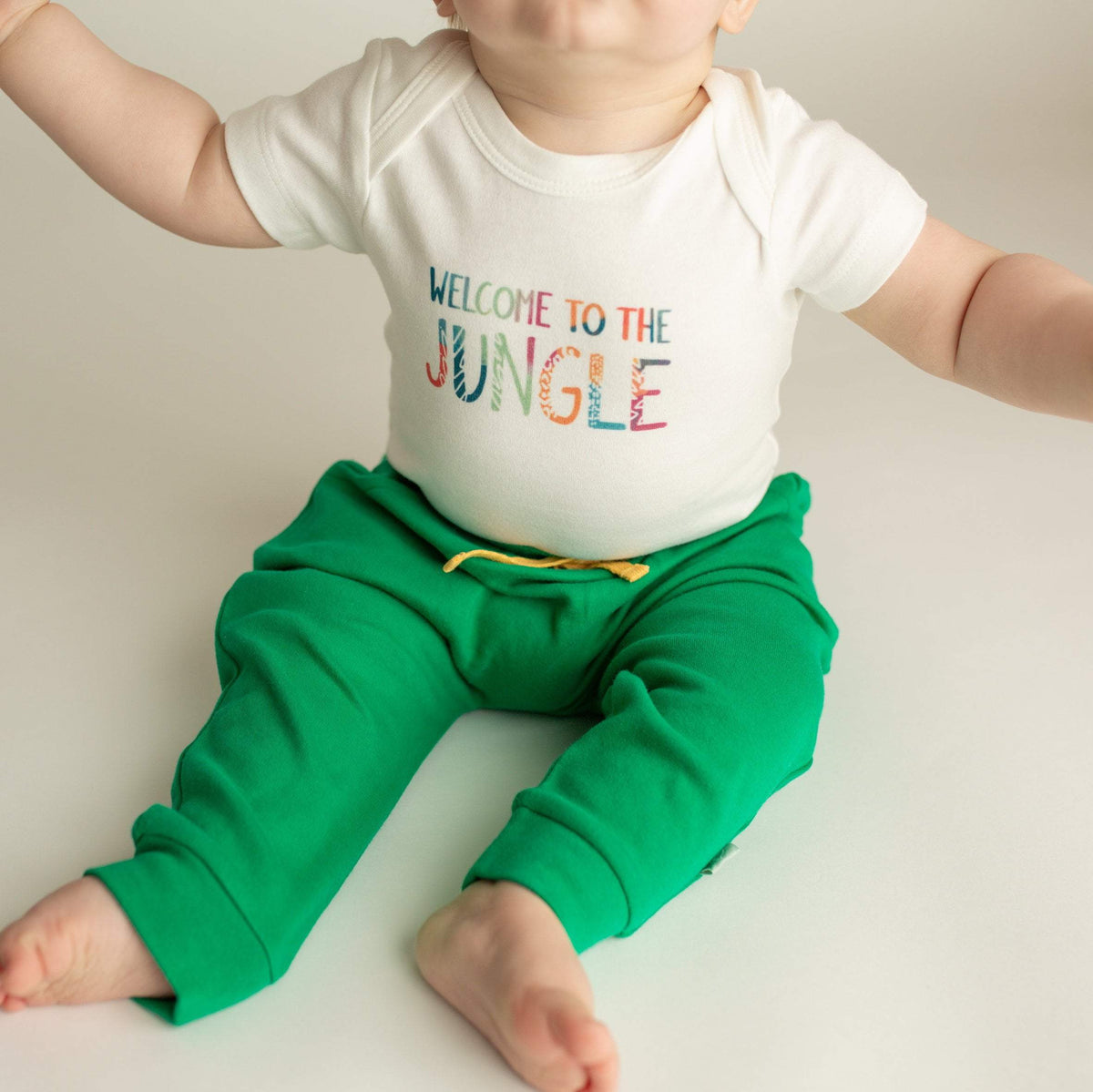 Baby short sleeve pajama set | welcome to the jungle finn + emma