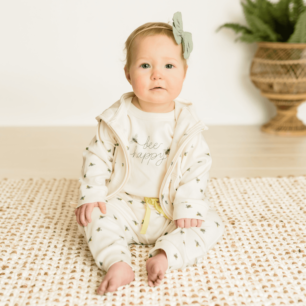 Baby hoodie | busy bees finn + emma