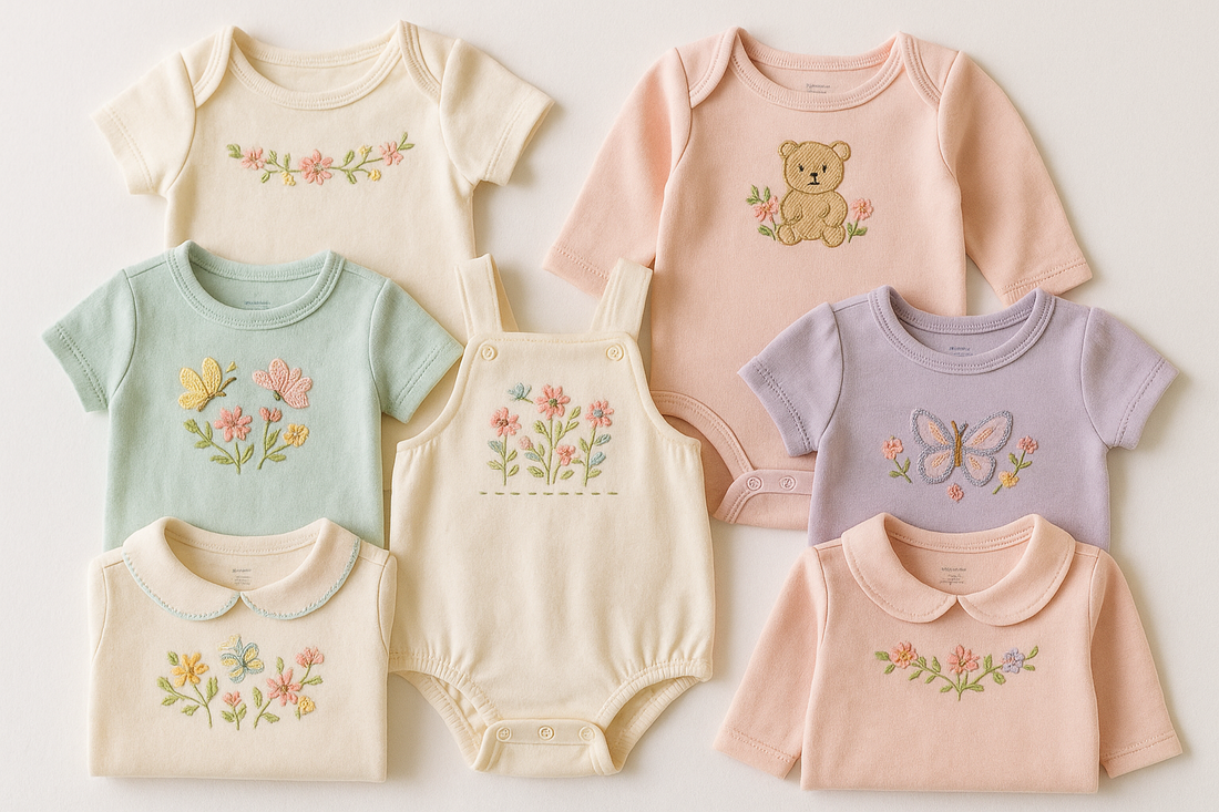 embroidered baby clothes