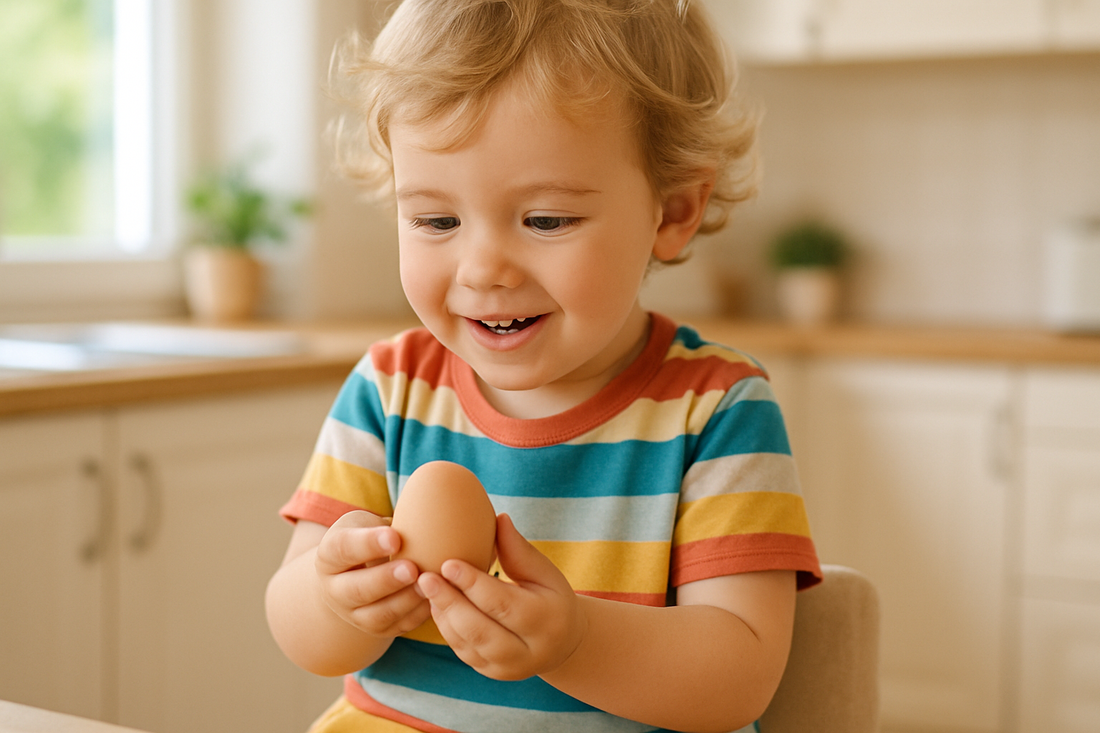 kid with egg