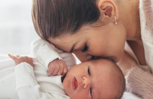mom and baby