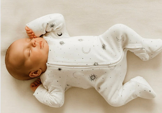 baby dressed for eczema night