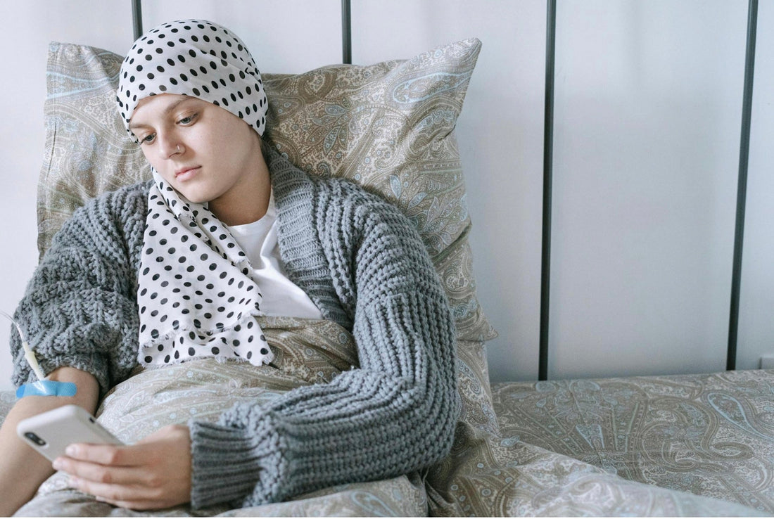 sick women in bed
