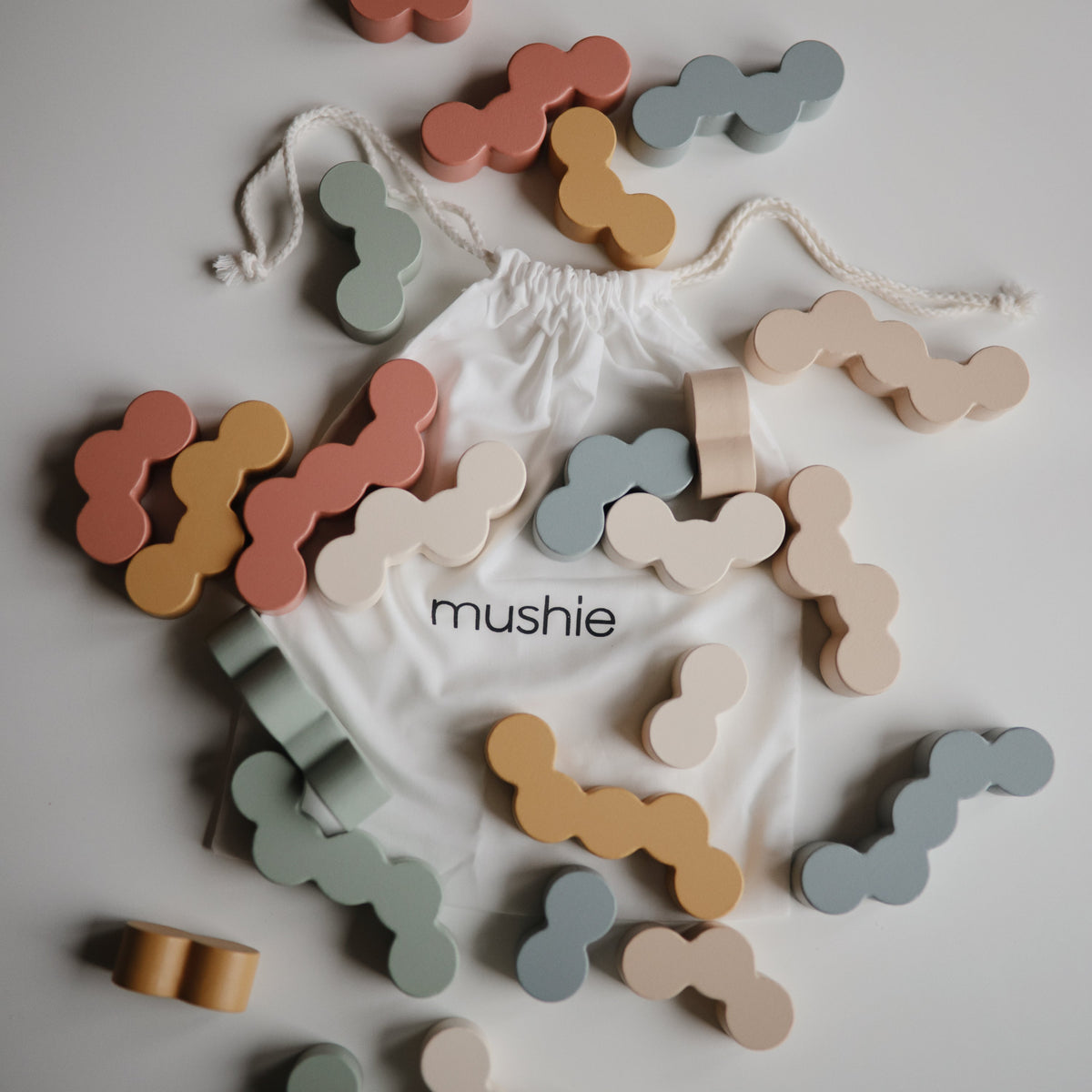 Baby Wooden Balance Blocks Mushie