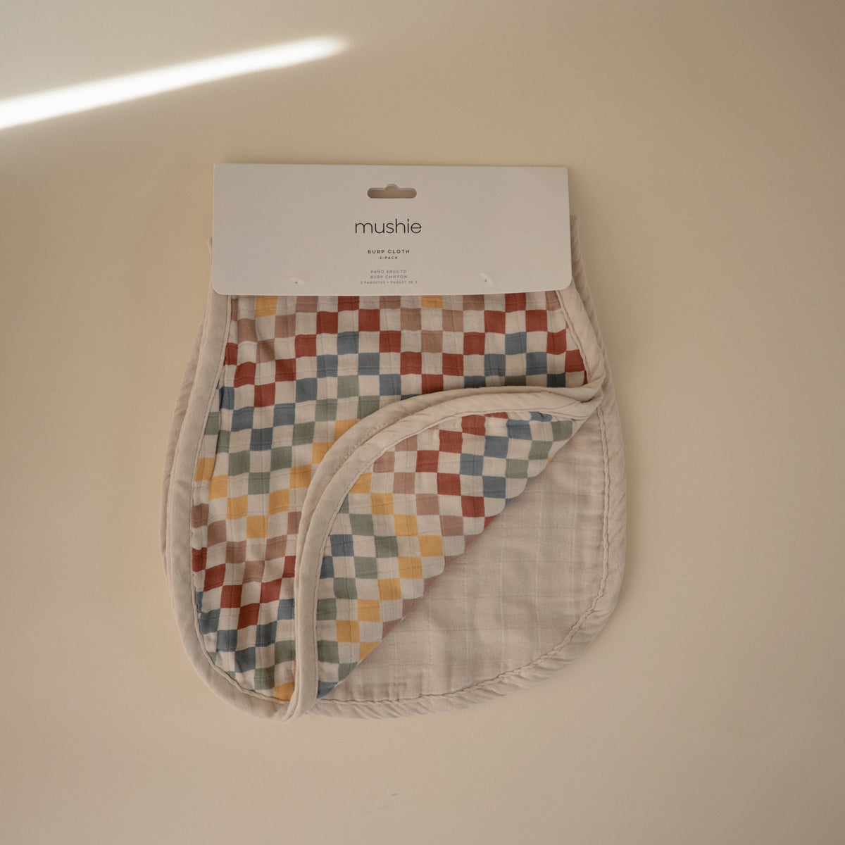 Baby Organic Cotton Muslin Burp Cloth 2-Pack Mushie