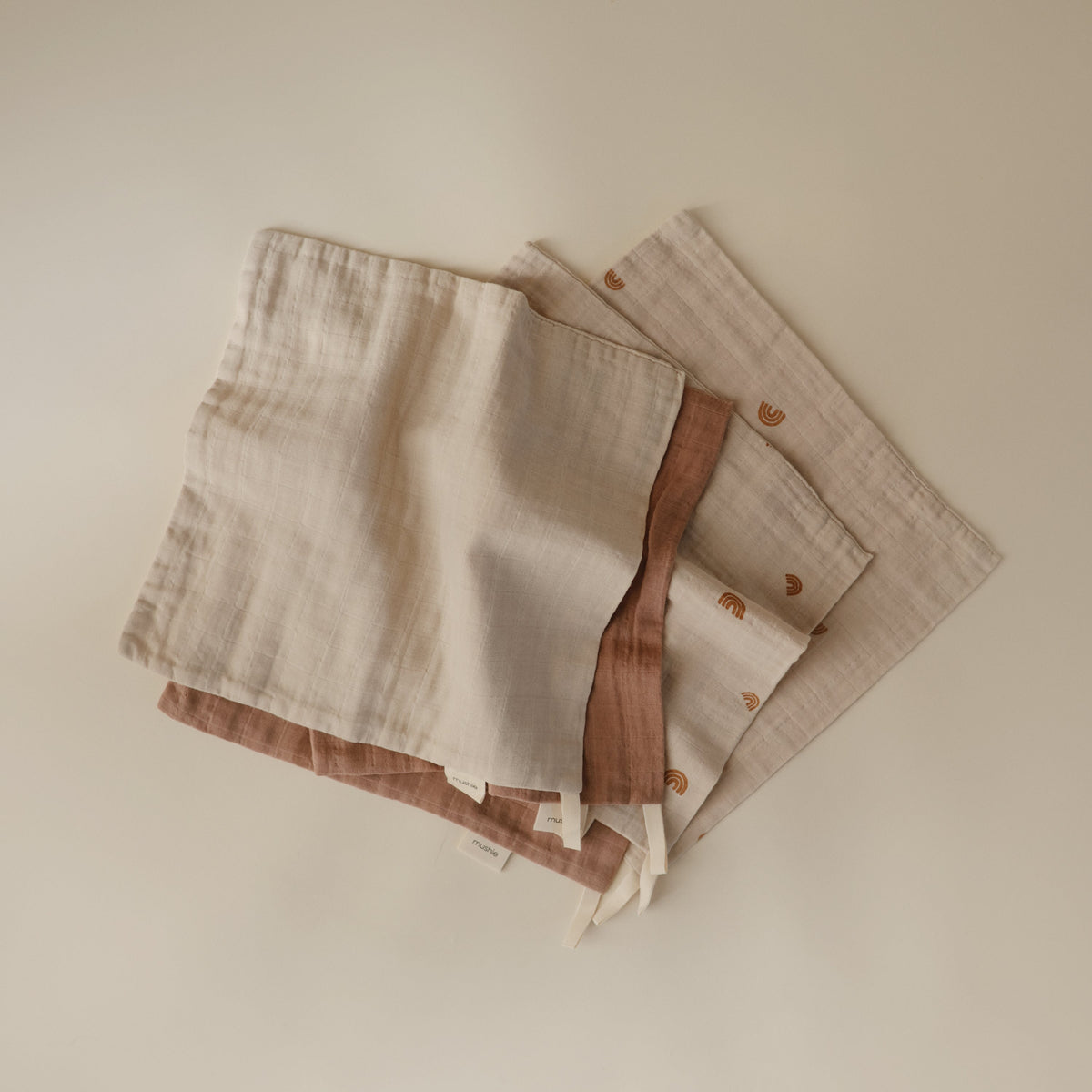 Baby Muslin Cotton Washcloth Mushie