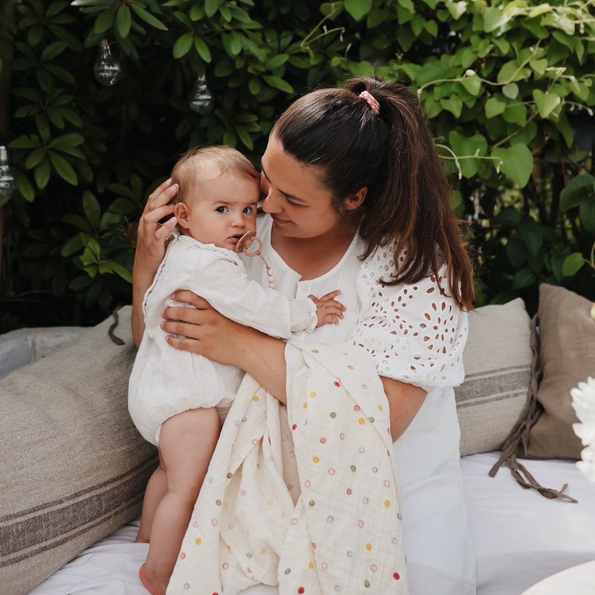 Baby Organic Cotton Muslin Swaddle Blanket Mushie