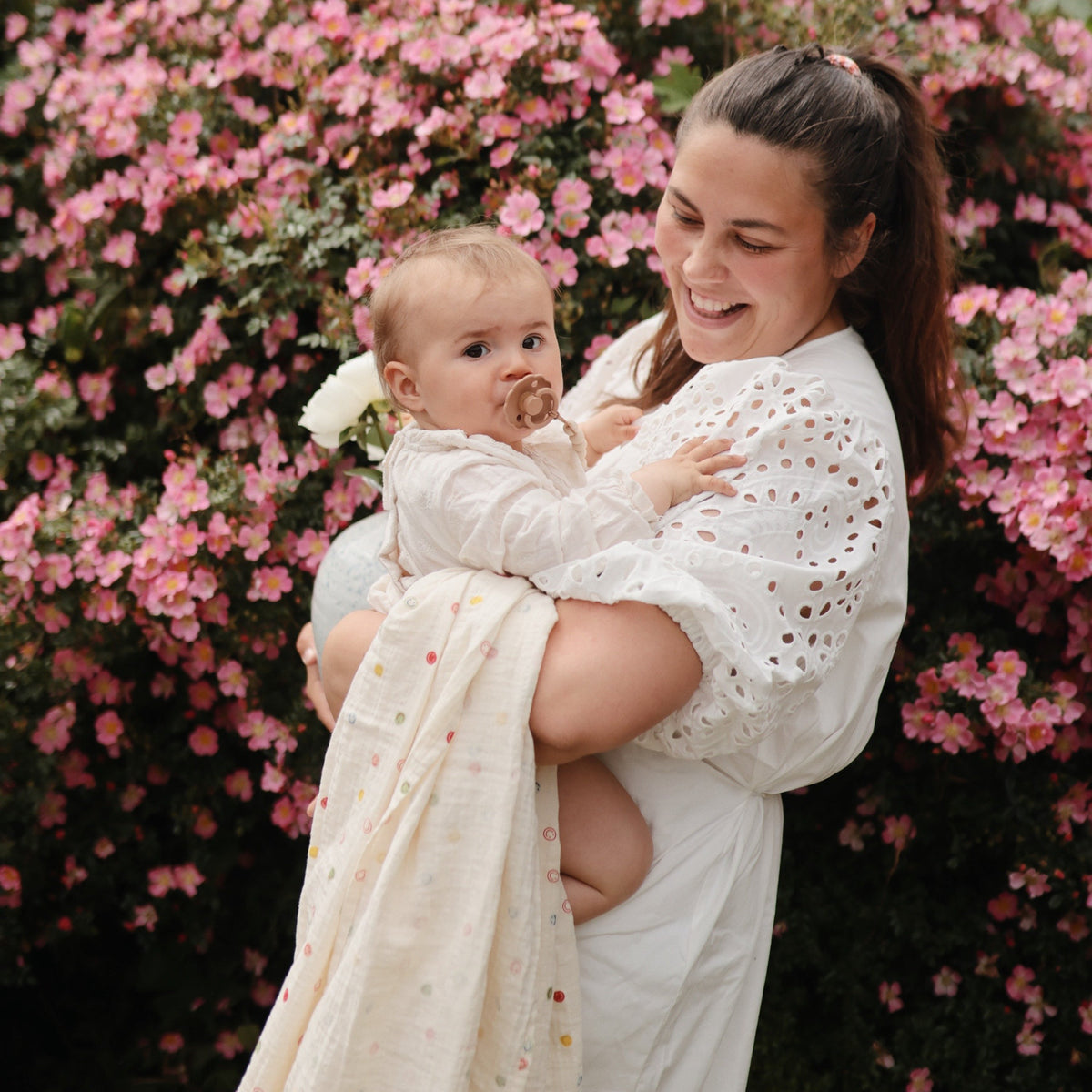 Baby Organic Cotton Muslin Swaddle Blanket Mushie
