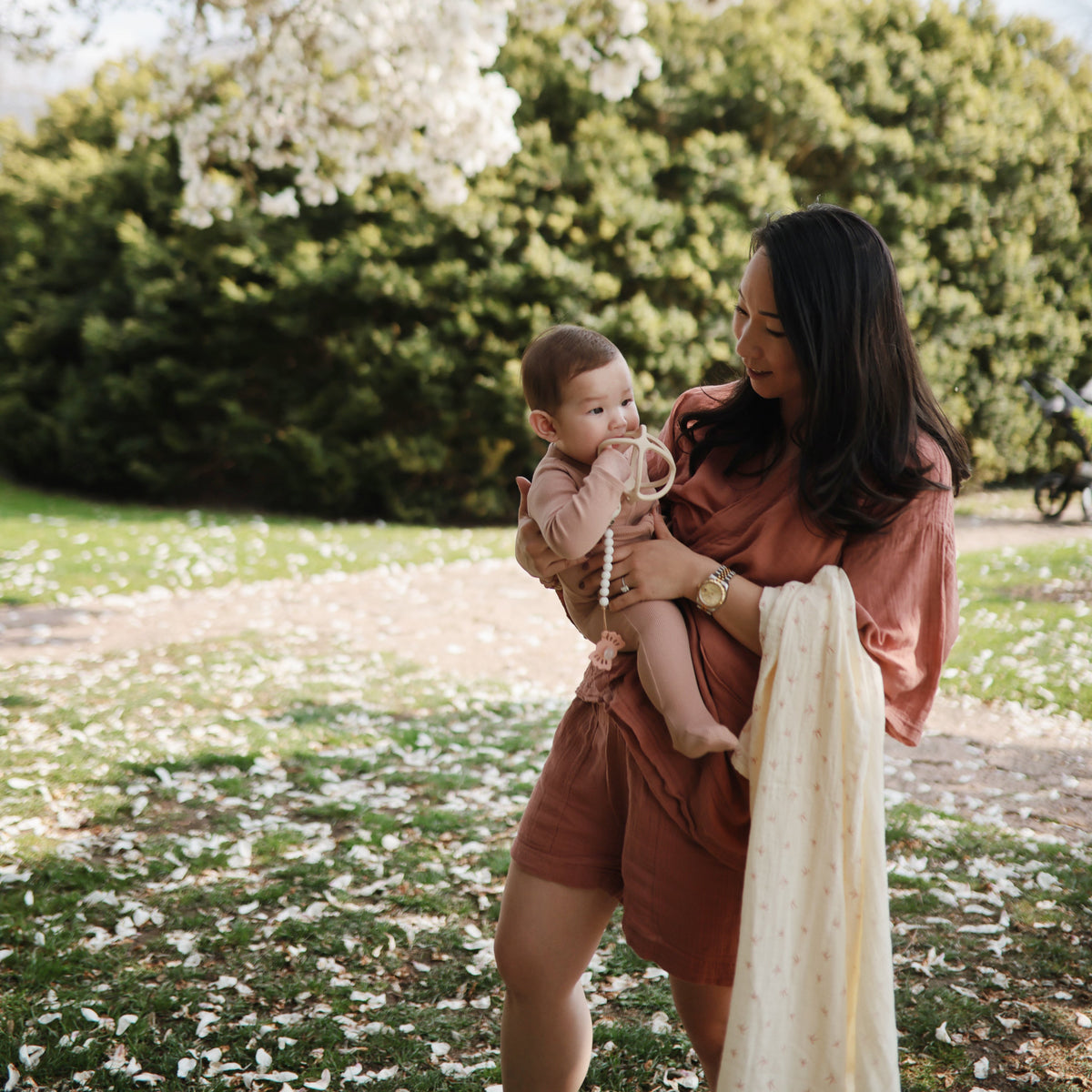 Baby Organic Cotton Muslin Swaddle Blanket Mushie
