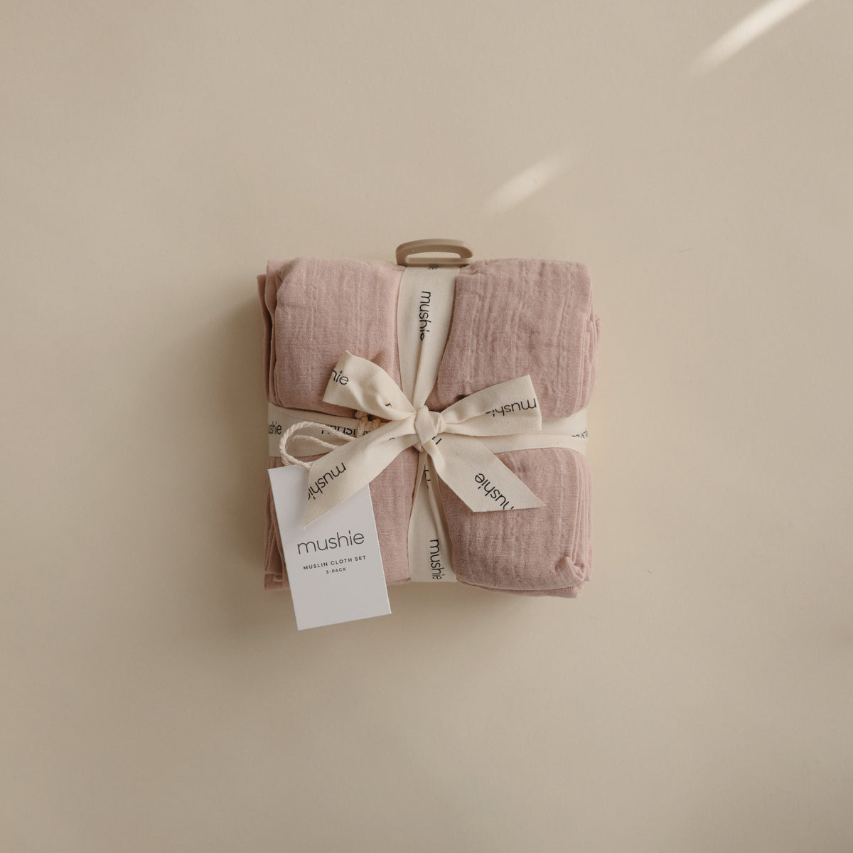 Baby Organic Cotton Muslin Cloths 3-Pack Mushie