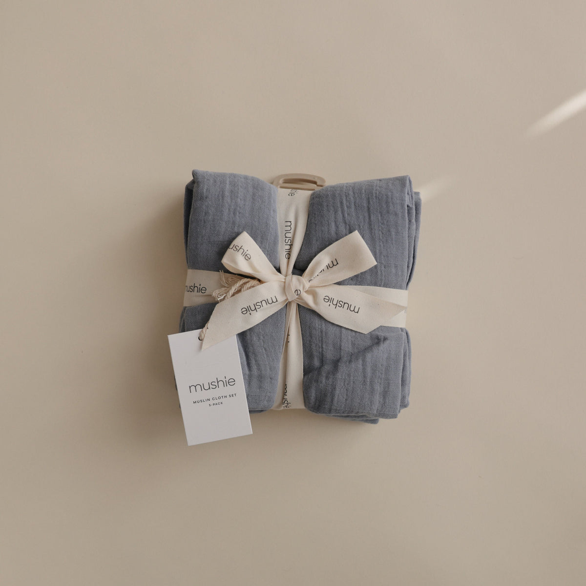 Baby Organic Cotton Muslin Cloths 3-Pack Mushie