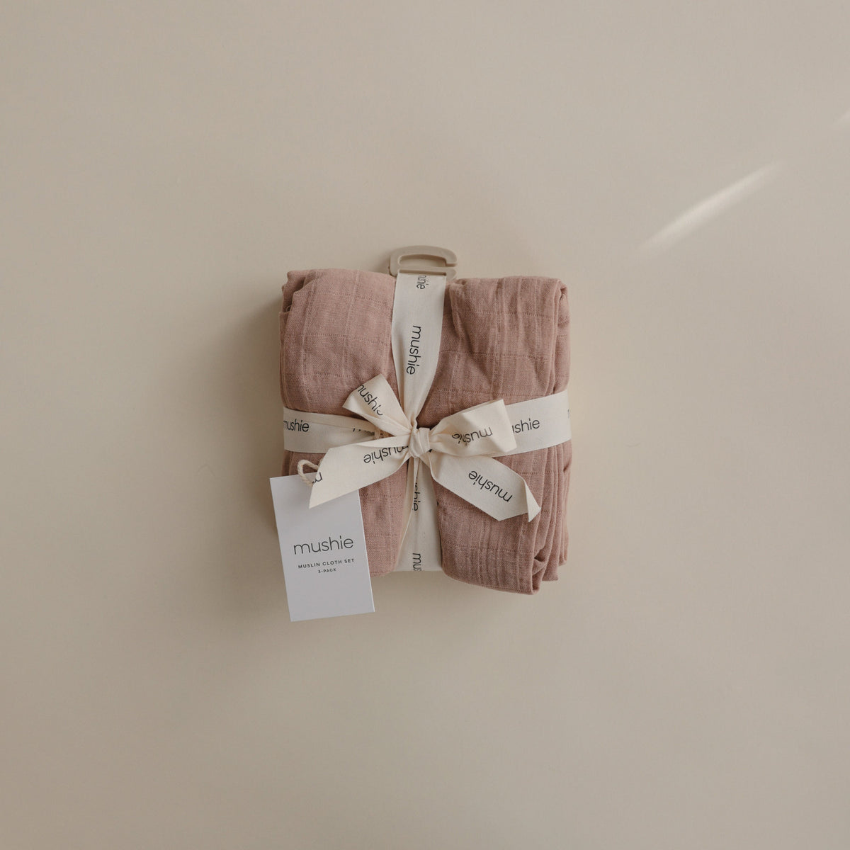 Baby Organic Cotton Muslin Cloths 3-Pack Mushie