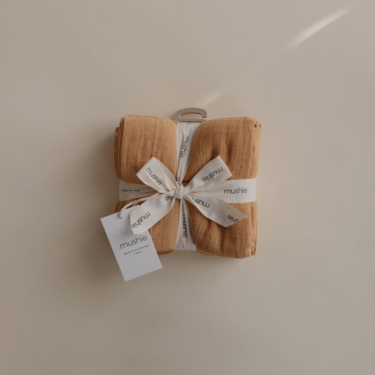 Baby Organic Cotton Muslin Cloths 3-Pack Mushie