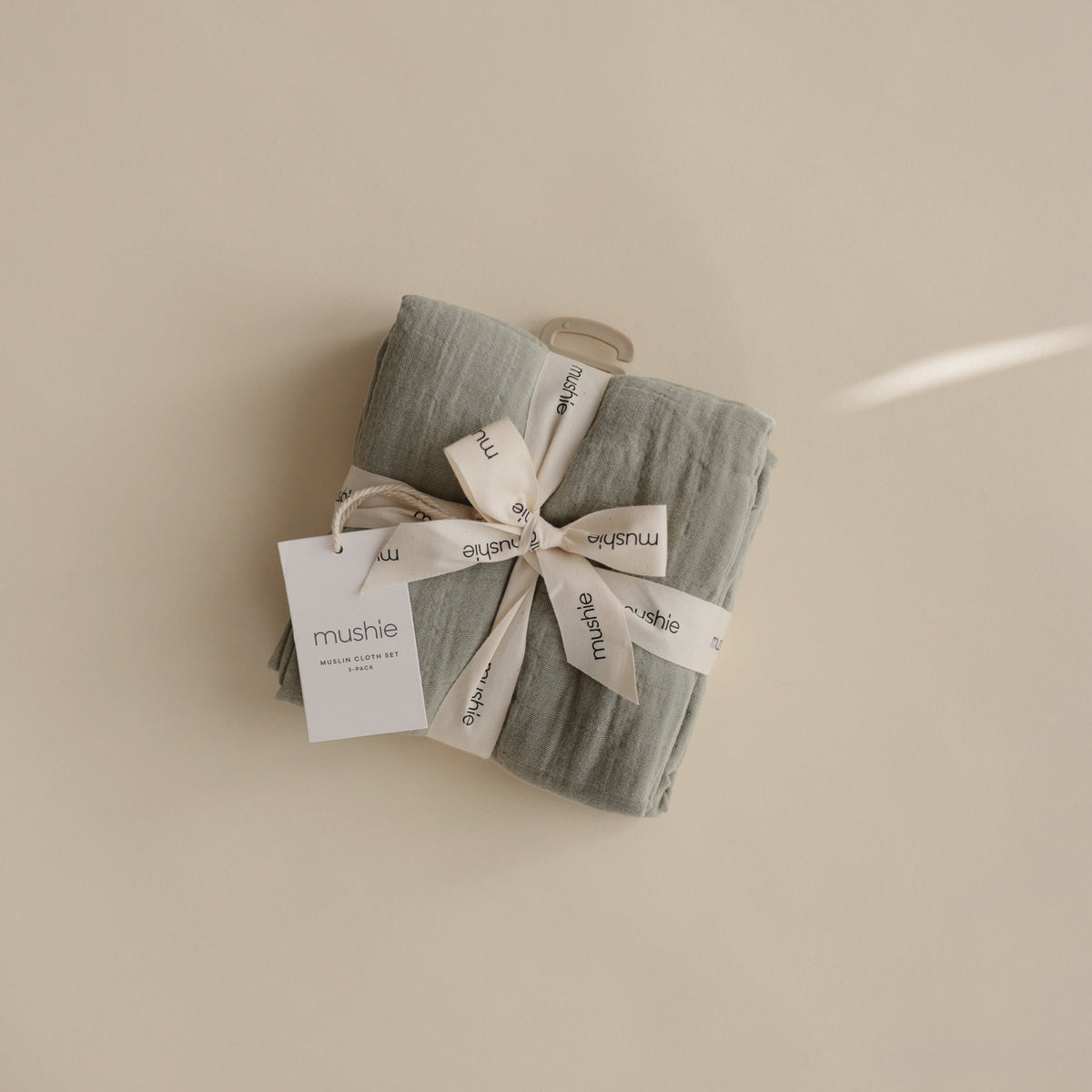 Baby Organic Cotton Muslin Cloths 3-Pack Mushie