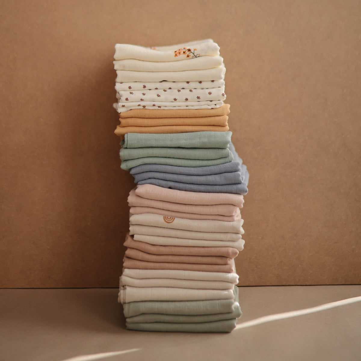 Baby Organic Cotton Muslin Cloths 3-Pack Mushie