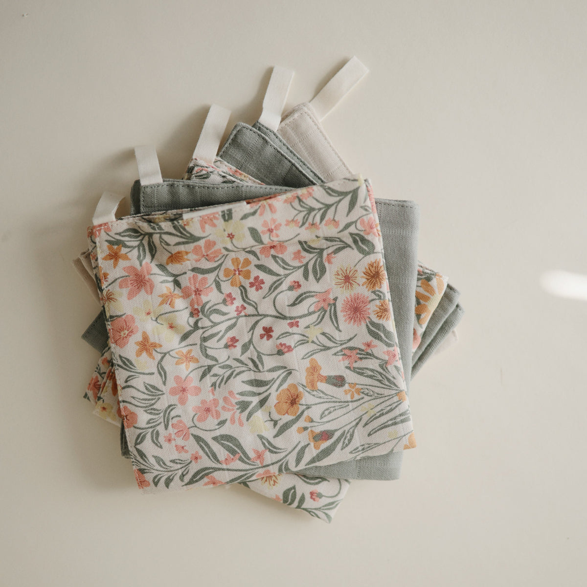 Baby Muslin Cotton Washcloth Mushie