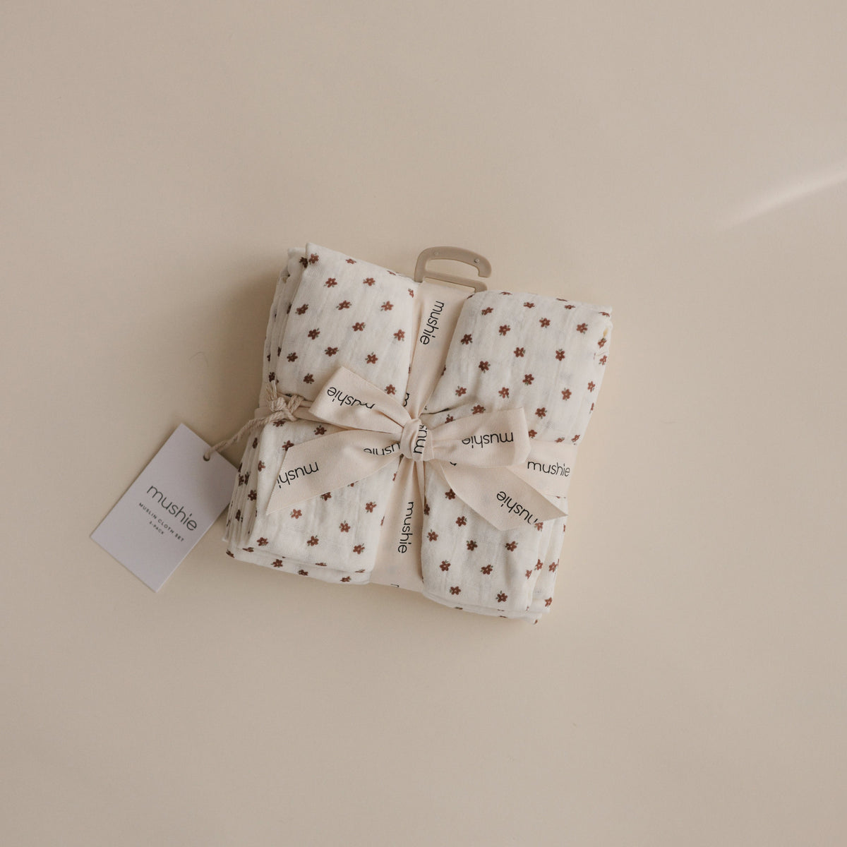 Baby Organic Cotton Muslin Cloths 3-Pack Mushie
