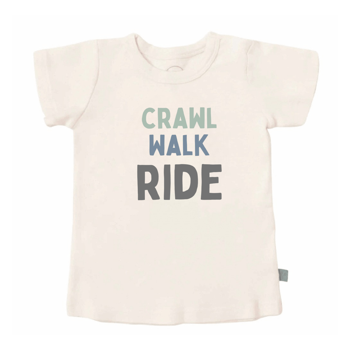 Baby graphic tee | crawl walk ride finn + emma