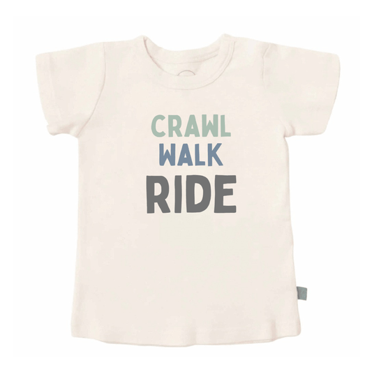 Baby graphic tee | crawl walk ride finn + emma