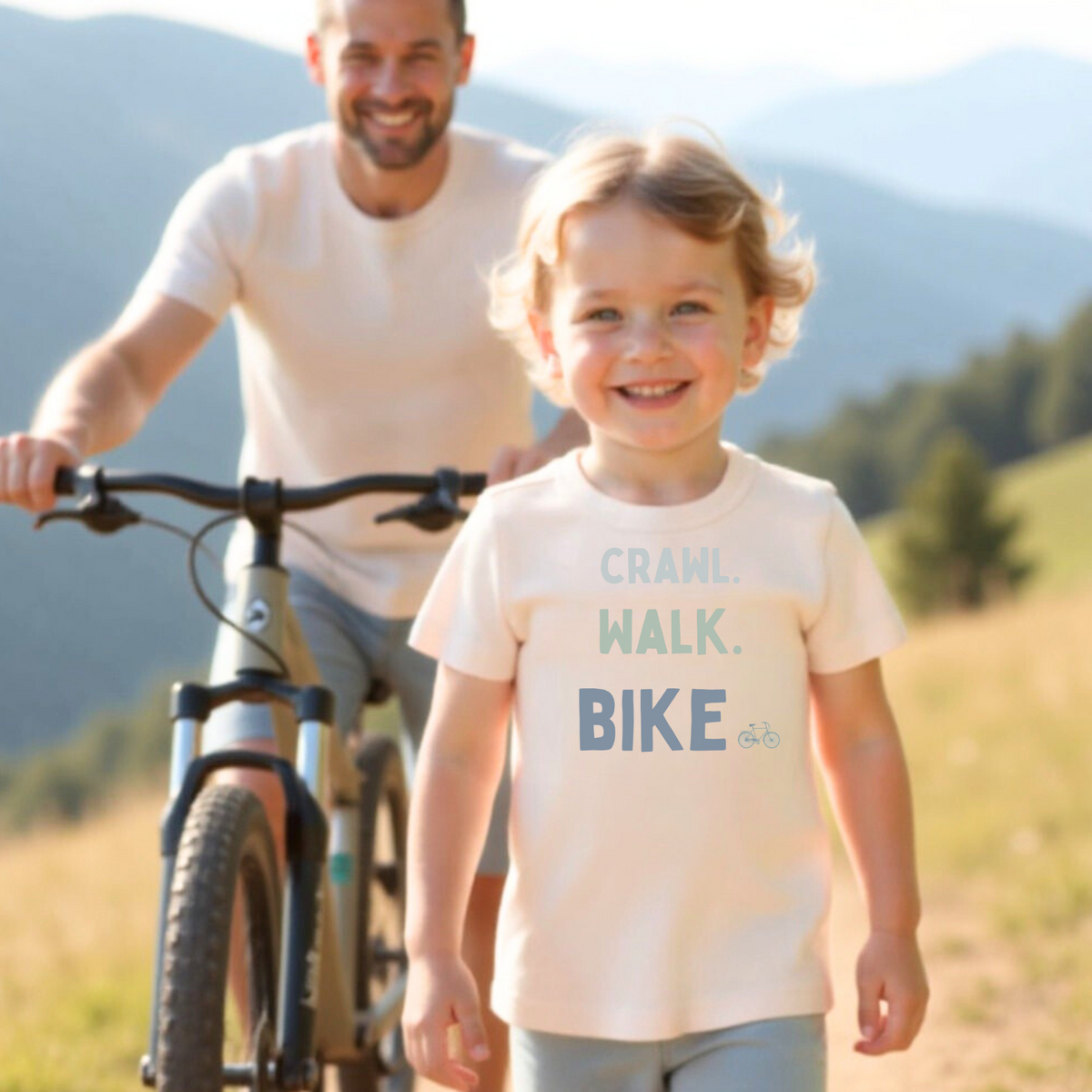 Baby graphic tee | crawl walk bike finn + emma