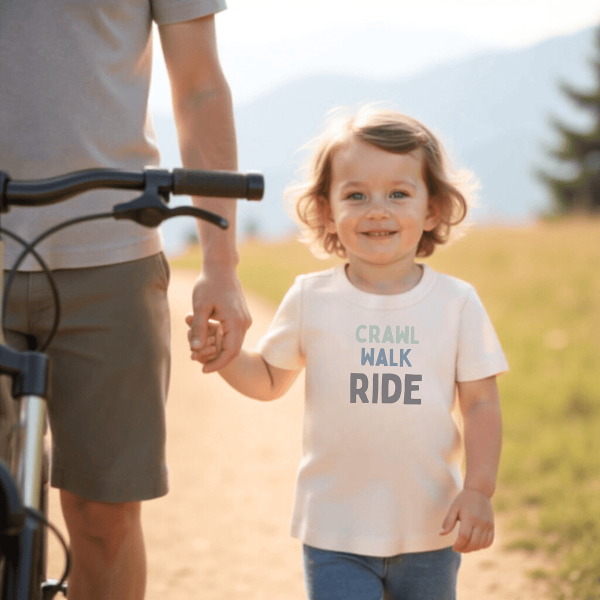Baby graphic tee | crawl walk ride finn + emma