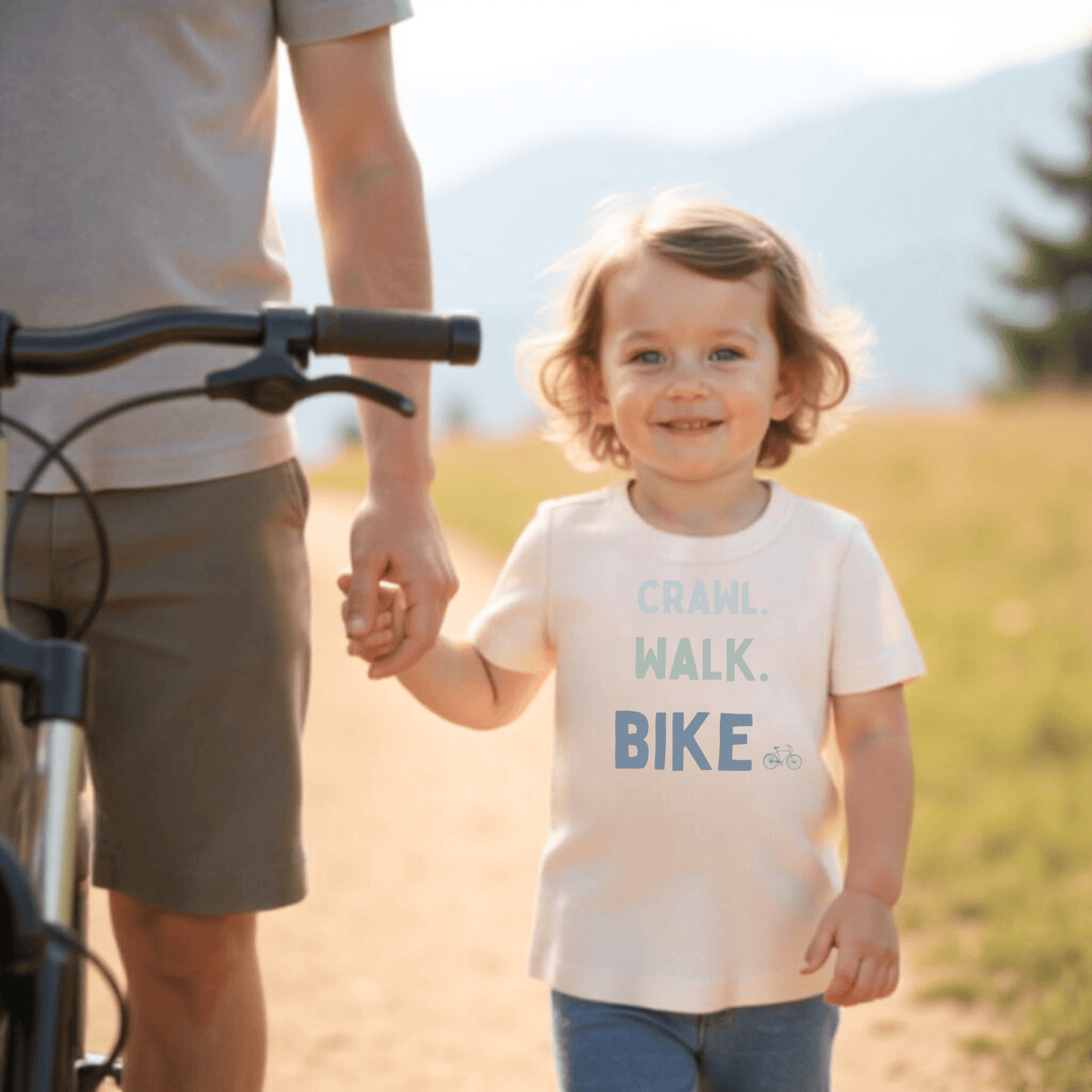 Baby graphic tee | crawl walk bike finn + emma
