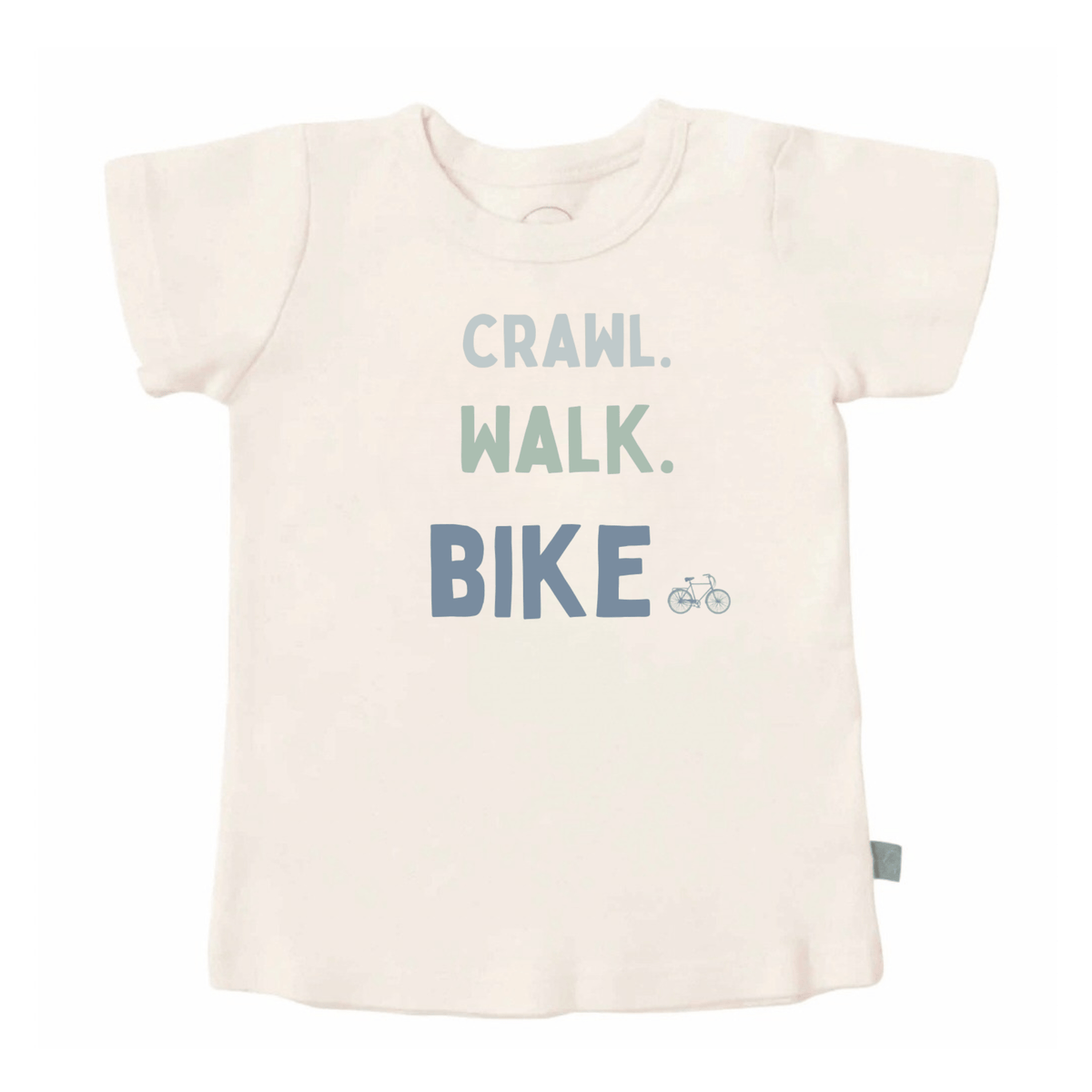Baby graphic tee | crawl walk bike finn + emma