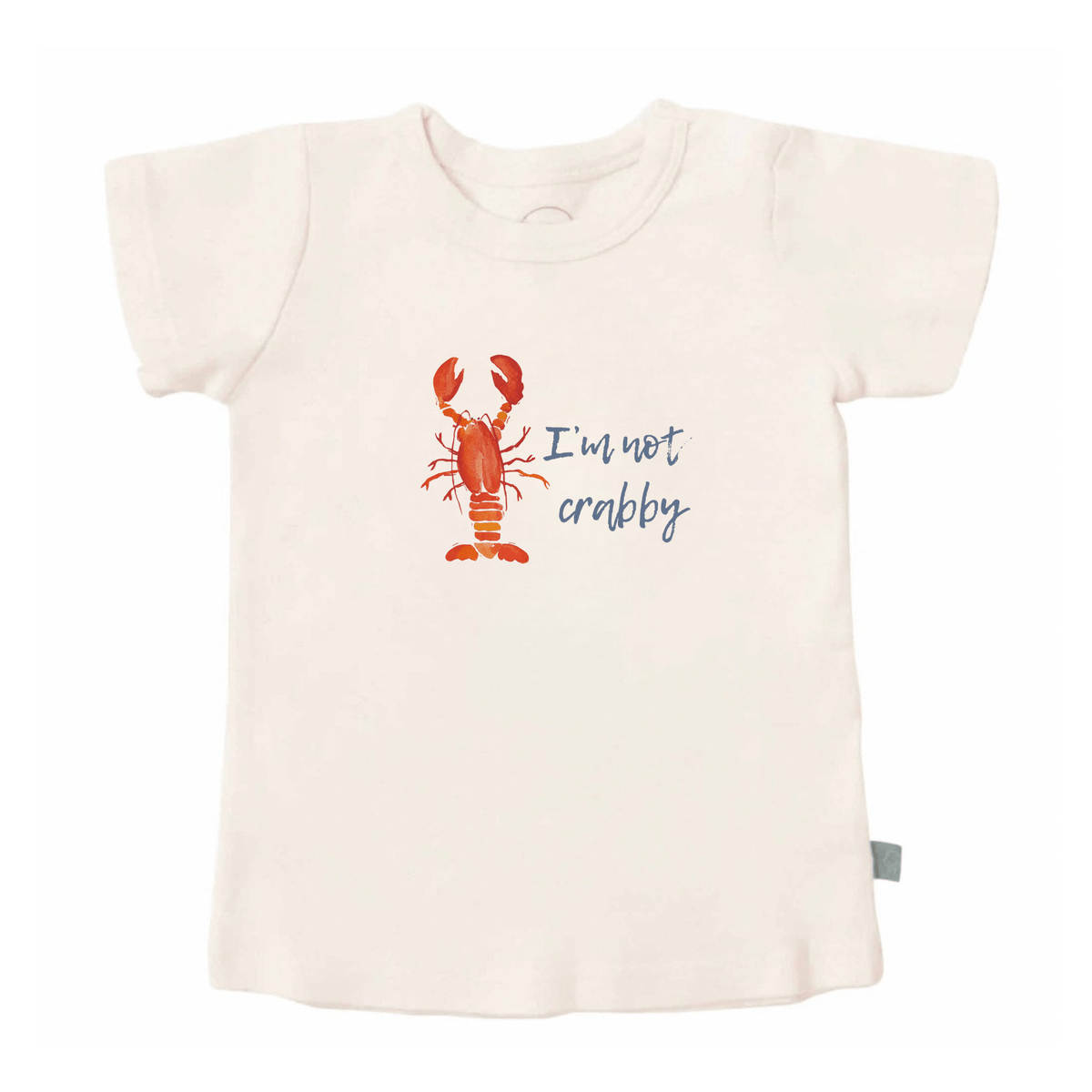 Baby graphic tee | Im not crabby finn + emma