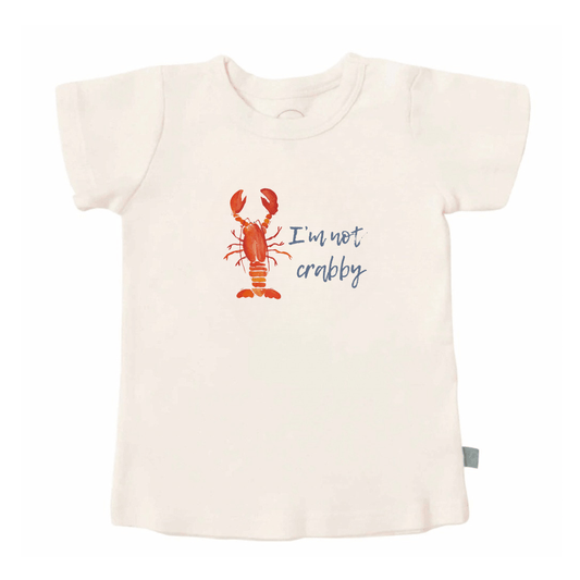 Baby graphic tee | Im not crabby finn + emma