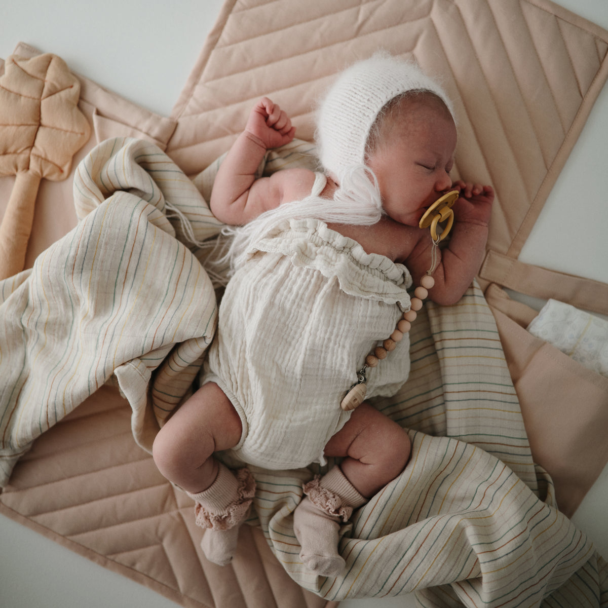 Baby Organic Cotton Muslin Swaddle Blanket Mushie