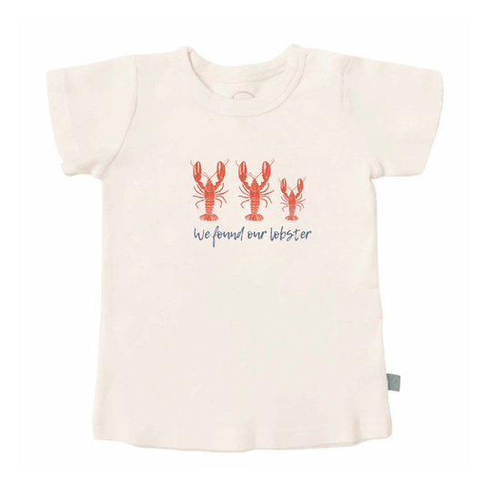 Baby graphic tee | We Found Our Lobster finn + emma