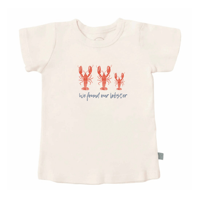 Baby graphic tee | We Found Our Lobster finn + emma