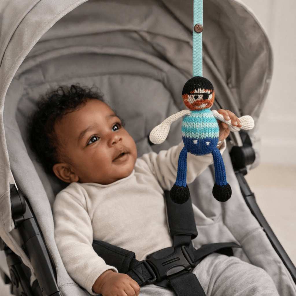 Baby knit stroller toy | jack the sailor finn + emma