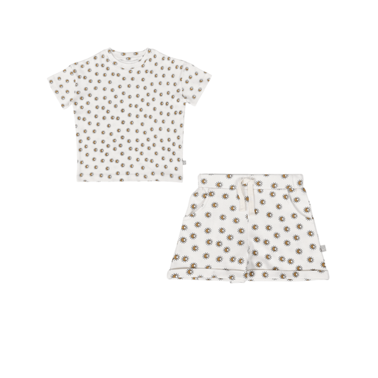 Baby shirt & short set | sun ray finn + emma