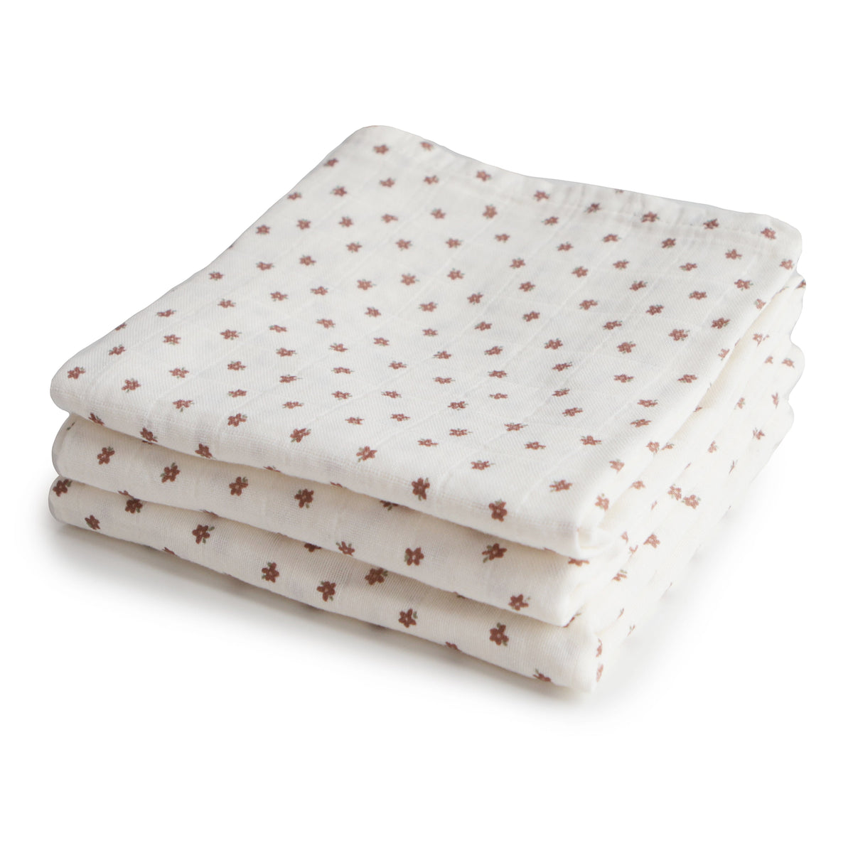 Baby Organic Cotton Muslin Cloths 3-Pack Mushie