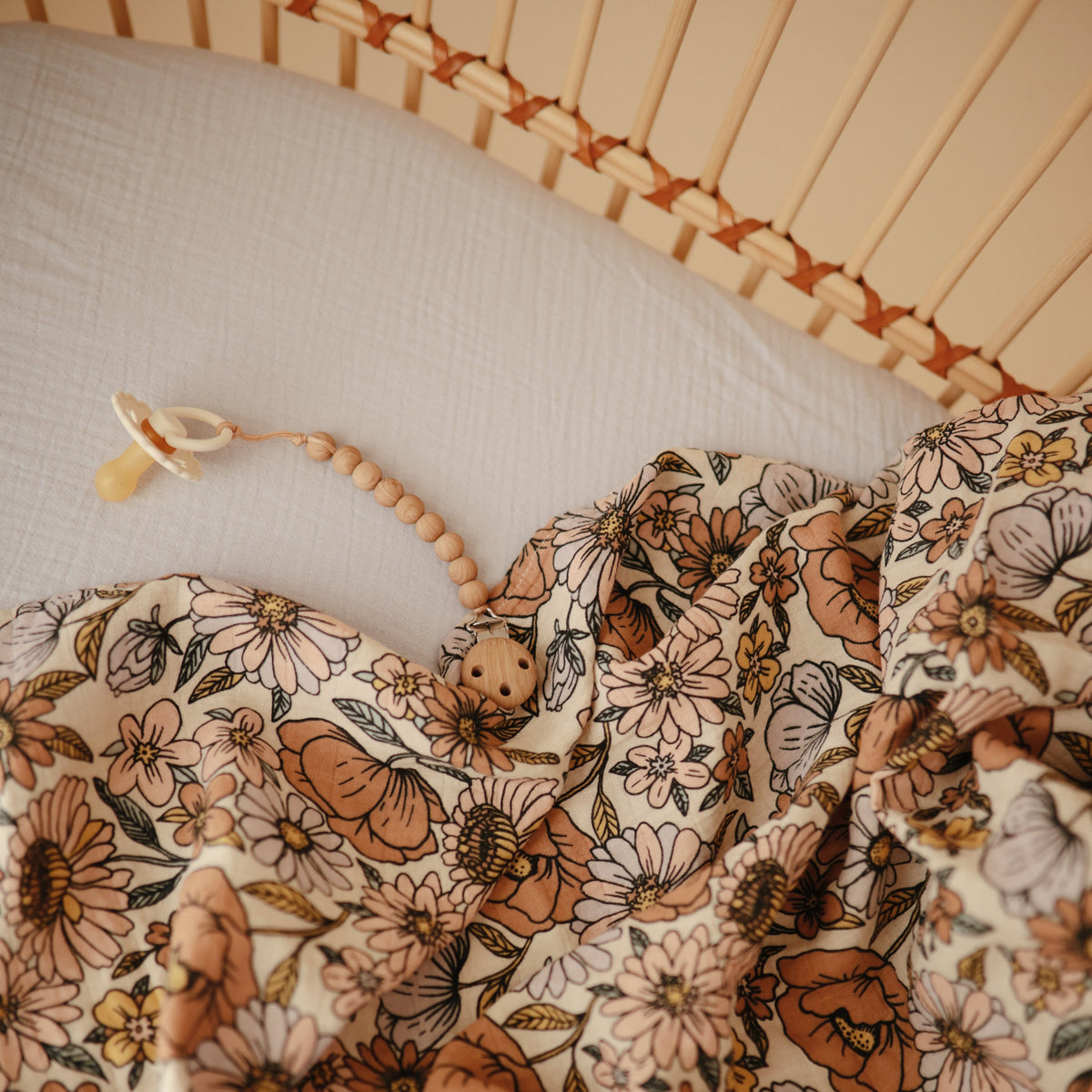 Baby Organic Cotton Muslin Swaddle Blanket Mushie
