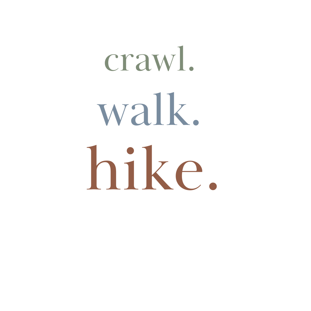 Baby graphic bodysuit | crawl walk hike finn + emma