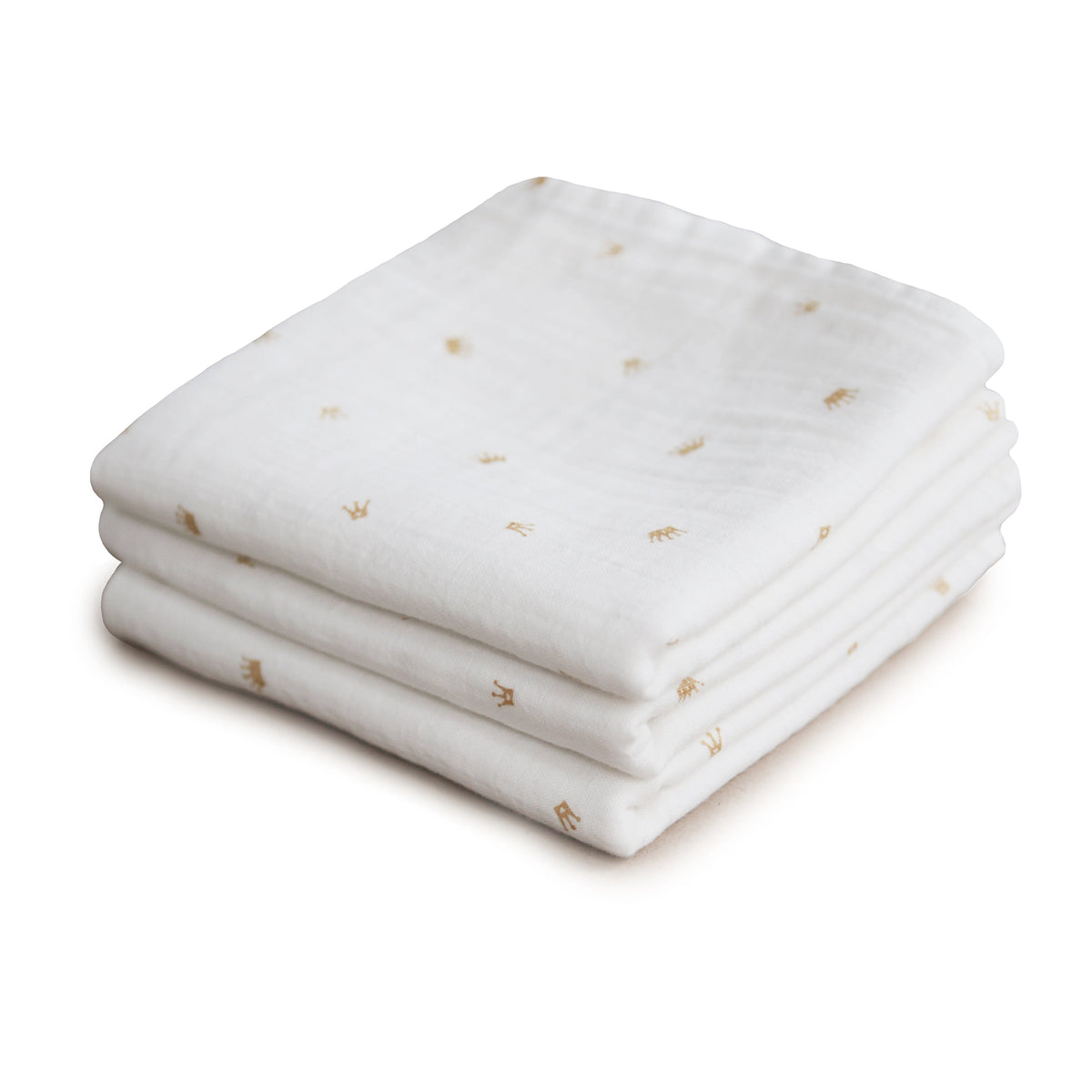 Baby Organic Cotton Muslin Cloths 3-Pack Mushie