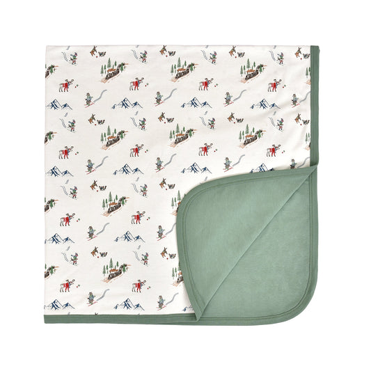 Baby swaddle blanket | mountain express finn + emma
