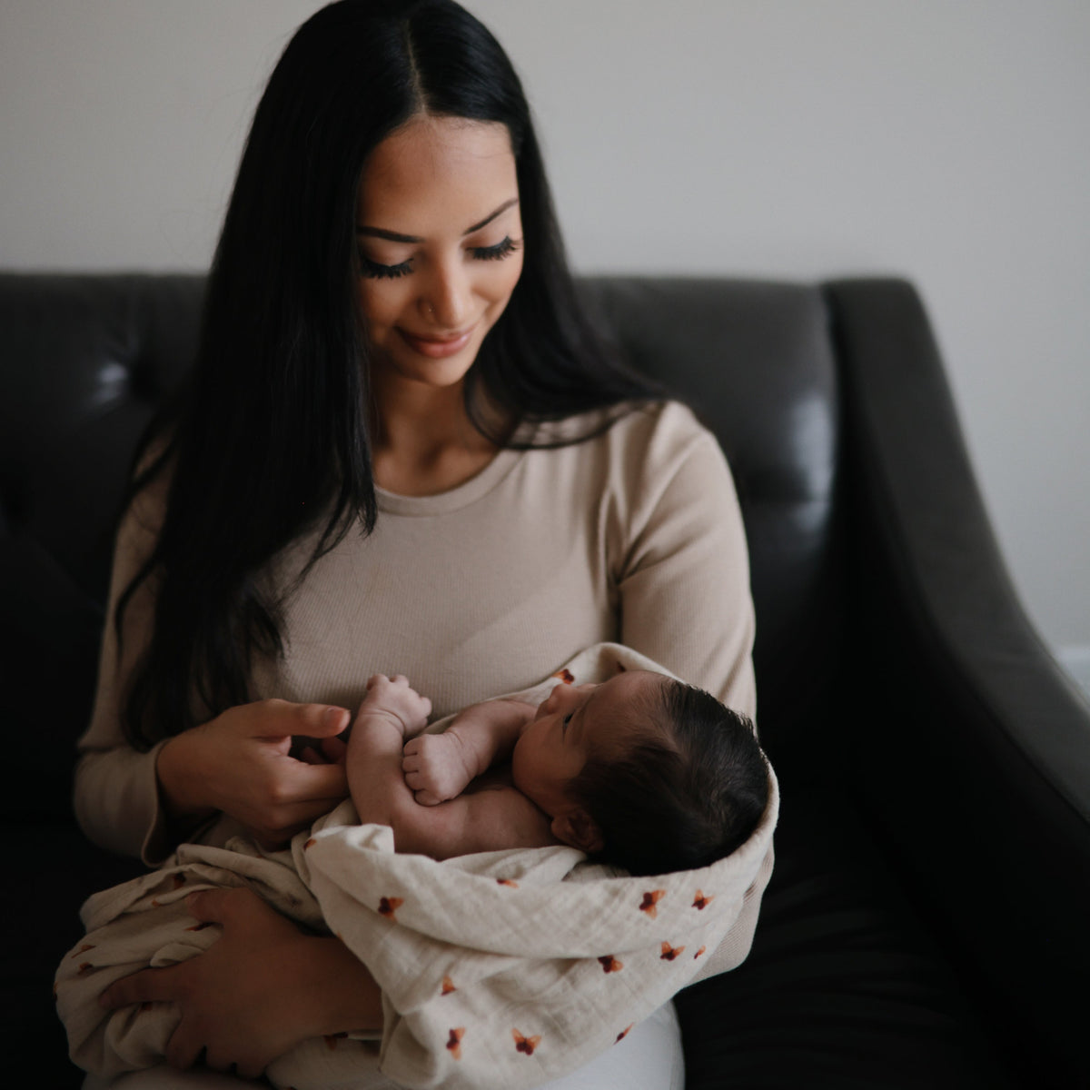Baby Organic Cotton Muslin Swaddle Blanket Mushie