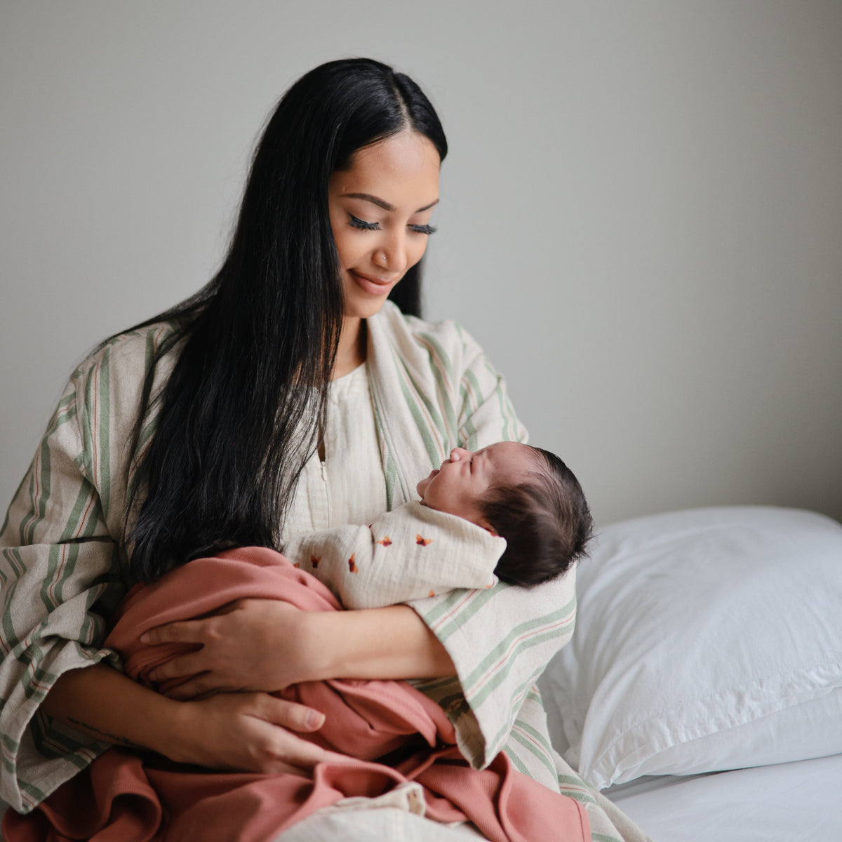 Baby Organic Cotton Muslin Swaddle Blanket Mushie
